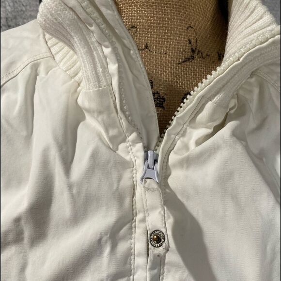 Billabong Collab with Live Fast Dark Feminine Collection White Bomber Jacket - Picture 5 of 16